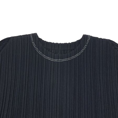  ISSEY MIYAKE イッセイミヤケ PLEATS PLEASE 長袖カットソー PP23JK621 ネイビー サイズ 3 レディース