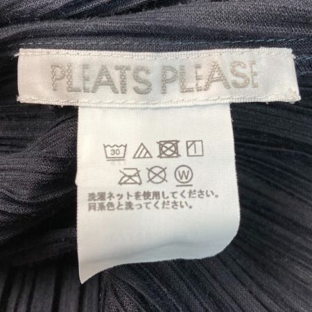  ISSEY MIYAKE イッセイミヤケ PLEATS PLEASE 長袖カットソー PP23JK621 ネイビー サイズ 3 レディース