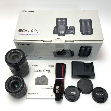  CANON キャノン EOS KISS X9 ダブルズームキット デジタル一眼レフ 箱付き