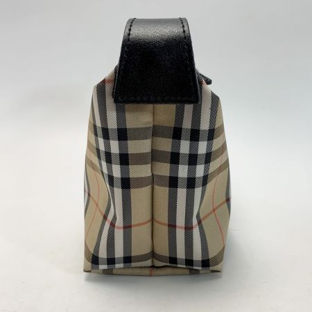  BURBERRY バーバリー キャンバス×レザー コスメポーチ