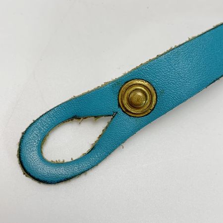  IL BISONTE イルビゾンテ レザー 本革 ターコイズブルー アクセサリー ブレスレット