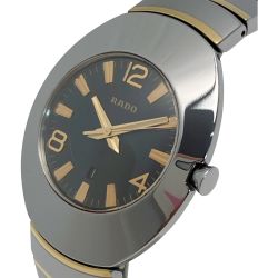 ☆☆ RADO ラドー オベーション デイト 152.0493.3 ブラック クォーツ メンズ 腕時計 OVATION Aランク