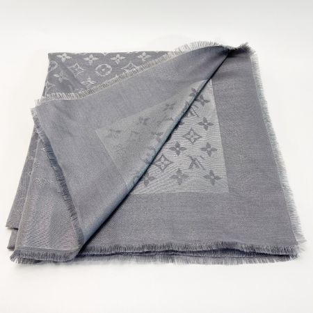  LOUIS VUITTON ルイヴィトン ショール・モノグラム シャイン SV ストール マフラー