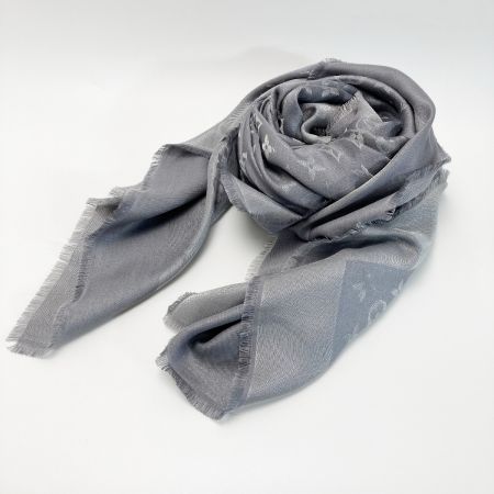  LOUIS VUITTON ルイヴィトン ショール・モノグラム シャイン SV ストール マフラー