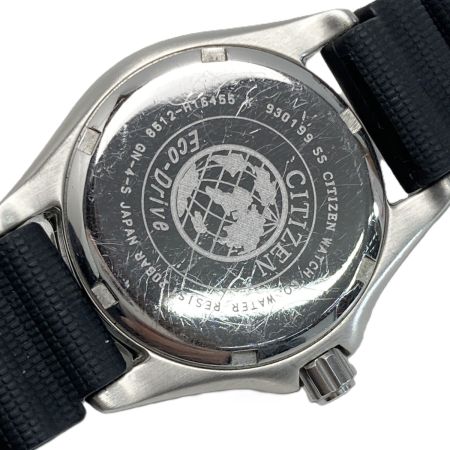  CITIZEN シチズン エコドライブ エアダイバー 200m 8512-H16455 ブラック ソーラー レディース 腕時計