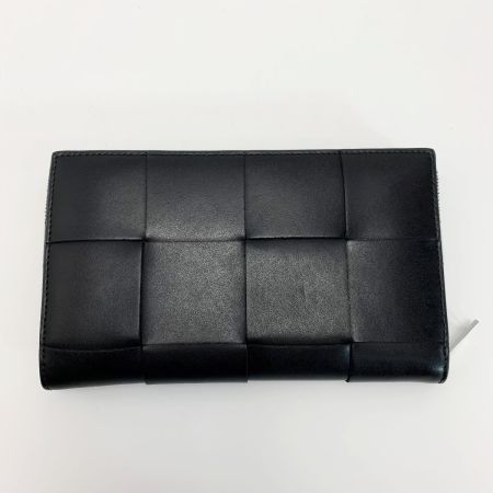  BOTTEGA VENETA ボッテガヴェネタ マキシイントレチャート ブラック レザー 651368 V3U01 ブラック 財布 
