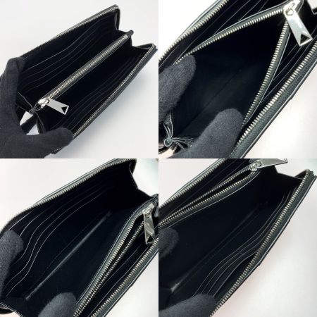  BOTTEGA VENETA ボッテガヴェネタ マキシイントレチャート ブラック レザー 651368 V3U01 ブラック 財布 