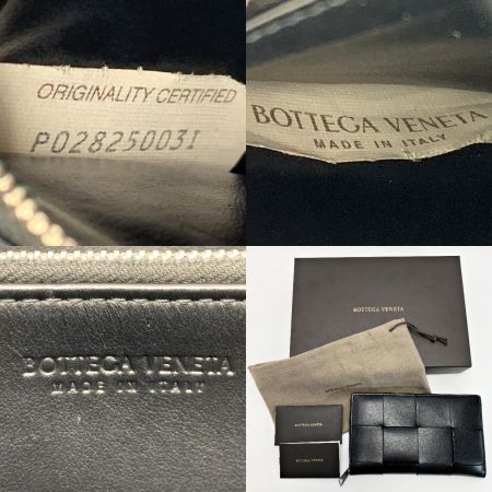  BOTTEGA VENETA ボッテガヴェネタ マキシイントレチャート ブラック レザー 651368 V3U01 ブラック 財布 