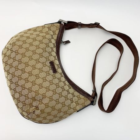  GUCCI グッチ ショルダーバッグ 181092 ブラウン×ライトブラウン キャンバス×レザー