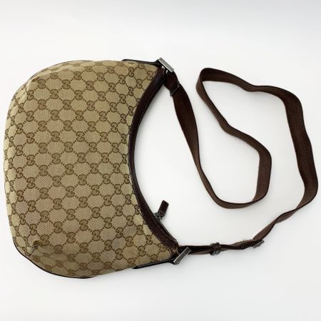 GUCCI グッチ ショルダーバッグ 181092 ブラウン×ライトブラウン キャンバス×レザー