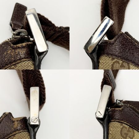  GUCCI グッチ ショルダーバッグ 181092 ブラウン×ライトブラウン キャンバス×レザー