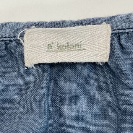  a+koloni リネンワンピース ネイビー サイズ不明 レディース