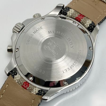  BURBERRY バーバリー エンデュランス クロノグラフ BU7600 ベージュ クォーツ メンズ 腕時計