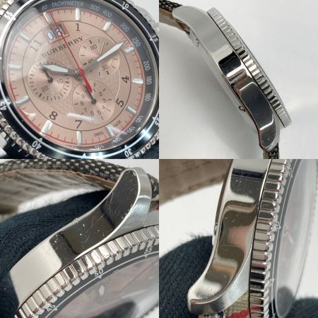 BURBERRY バーバリー エンデュランス クロノグラフ BU7600 ベージュ クォーツ メンズ 腕時計