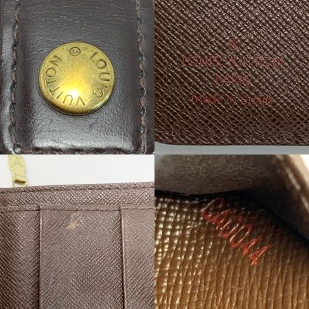  LOUIS VUITTON ルイヴィトン ダミエ コンパクト・ジップ  N61668 エベヌ 2つ折り財布