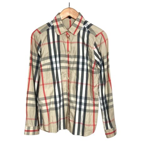  BURBERRY LONDON バーバリーロンドン シャツ チェック柄 FED72-083-51 ベージュ サイズ 38 レディース