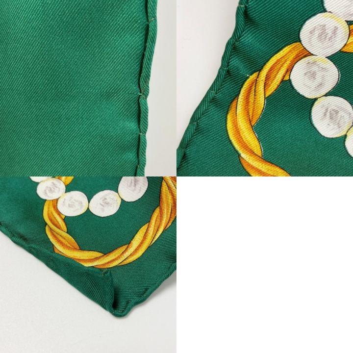 Christian Dior クリスチャンディオール 宝石 ロゴ シルクスカーフ