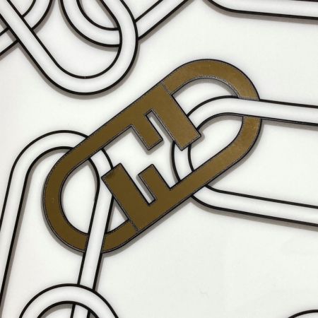  FENDI フェンディ オーロックロゴ ケーキスタンド プレート テーブルウェアコレクション 磁器 箱有