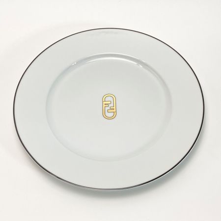  FENDI フェンディ オーロックロゴ プレート 2枚セット テーブルウェアコレクション お皿 箱有