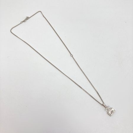  CHANEL シャネル ココマーク マトラッセバッグ ネックレス A23N シルバー GP ラインストーン