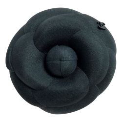 ☆☆ CHANEL シャネル ブローチ カメリア ブラック レディース Bランク