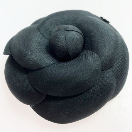  CHANEL シャネル ブローチ カメリア ブラック レディース