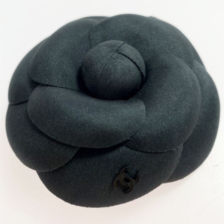  CHANEL シャネル ブローチ カメリア ブラック レディース