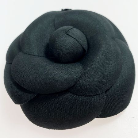  CHANEL シャネル ブローチ カメリア ブラック レディース