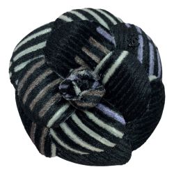 ☆☆ CHANEL シャネル ブローチ カメリア  ブラック×パープル レディース Bランク