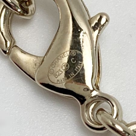  CHANEL シャネル ココマーク マトラッセバッグ ネックレス B23C ホワイト レジン GP レザー