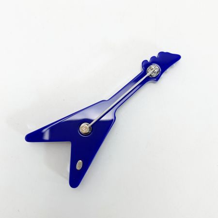  CHANEL シャネル ココマーク エレキギターモチーフ ブルー ブローチ