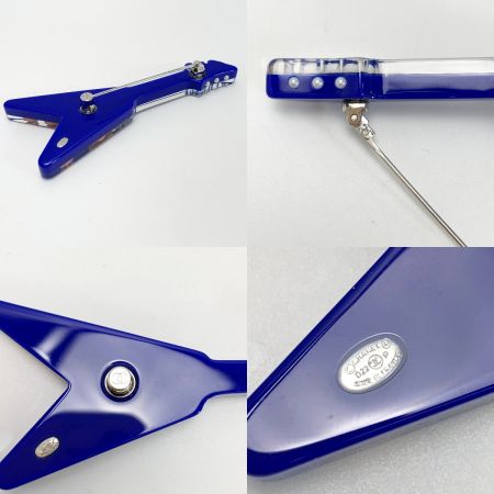  CHANEL シャネル ココマーク エレキギターモチーフ ブルー ブローチ