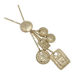 ☆☆ CHANEL シャネル メティエダールコレクション ネックレス F21A ゴールド GP ココマーク ラインストーン Bランク