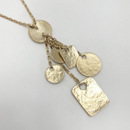  CHANEL シャネル メティエダールコレクション ネックレス F21A ゴールド GP ココマーク ラインストーン