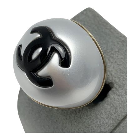 CHANEL シャネル CCマーク アクセサリー リング 25P ゴールド×シルバー SIZE 12号