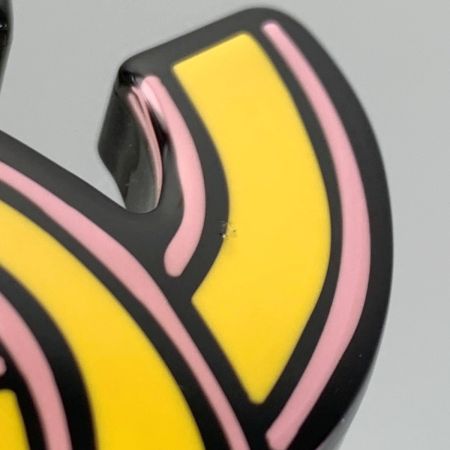  CHANEL シャネル 手書き風のココマーク D23A イエロー×ピンク ジュエリー アクセサリー ブローチ