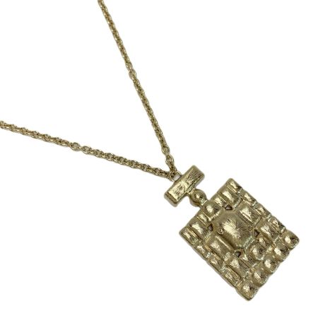  CHANEL シャネル 香水ボトルモチーフ ロングネックレス B24C ゴールド