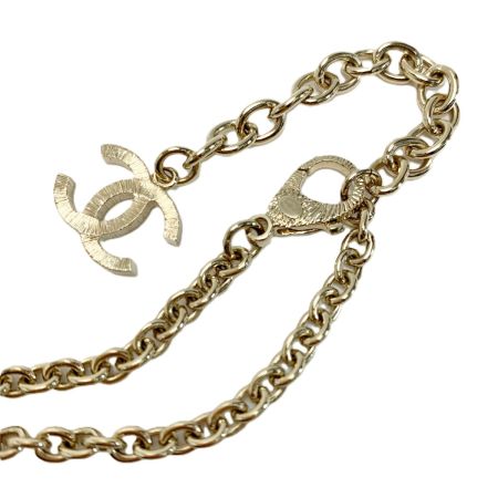  CHANEL シャネル 香水ボトルモチーフ ロングネックレス B24C ゴールド