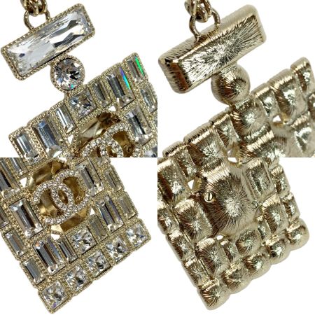  CHANEL シャネル 香水ボトルモチーフ ロングネックレス B24C ゴールド