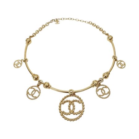  CHANEL シャネル アクセサリー チョーカーネックレス C22C ゴールド