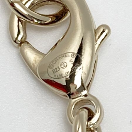  CHANEL シャネル ココマーク フラワー ネックレス B23S ゴールド GP ラインストーン フェイクパール