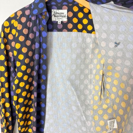  Vivienne Westwood ヴィヴィアン・ウエストウッド 長袖シャツ グラデーション SIZE 48 メンズ VW-WR-77008 ネイビー
