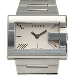 ☆☆ GUCCI グッチ Gレクタングル スクエア 100L シルバー クォーツ レディース 腕時計 Cランク