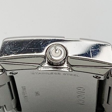  GUCCI グッチ Gレクタングル スクエア 100L シルバー クォーツ レディース 腕時計