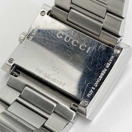  GUCCI グッチ Gレクタングル スクエア 100L シルバー クォーツ レディース 腕時計