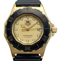 ☆☆ TAG HEUER タグホイヤー プロフェッショナル 200ｍ デイト Ref.937.413 ゴールド クォーツ ボーイズ 腕時計 Cランク