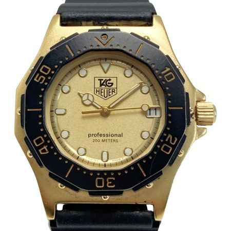  TAG HEUER タグホイヤー プロフェッショナル 200ｍ デイト Ref.937.413 ゴールド クォーツ ボーイズ 腕時計