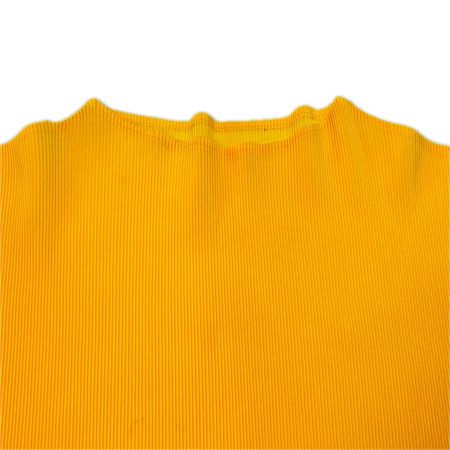  ISSEY MIYAKE イッセイミヤケ PLEATS PLEASE ノースリーブカットソー SIZE 3 PP31-FK365 イエロー系 レディース