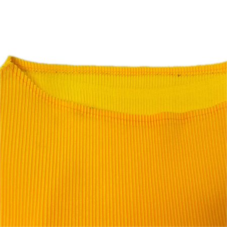  ISSEY MIYAKE イッセイミヤケ PLEATS PLEASE ノースリーブカットソー SIZE 3 PP31-FK365 イエロー系 レディース