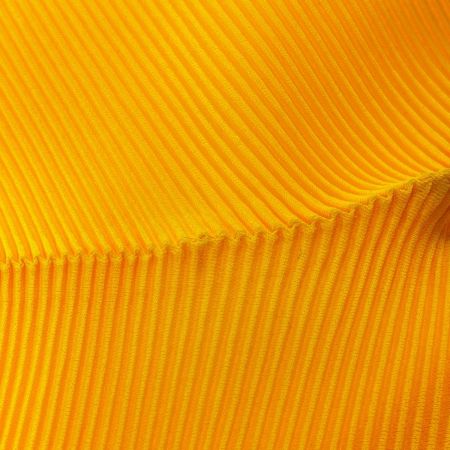  ISSEY MIYAKE イッセイミヤケ PLEATS PLEASE ノースリーブカットソー SIZE 3 PP31-FK365 イエロー系 レディース